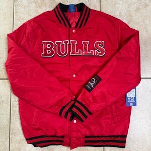 Chicago Bulls Ultra Games Men's Bomber Jacket Red Size M ($120)